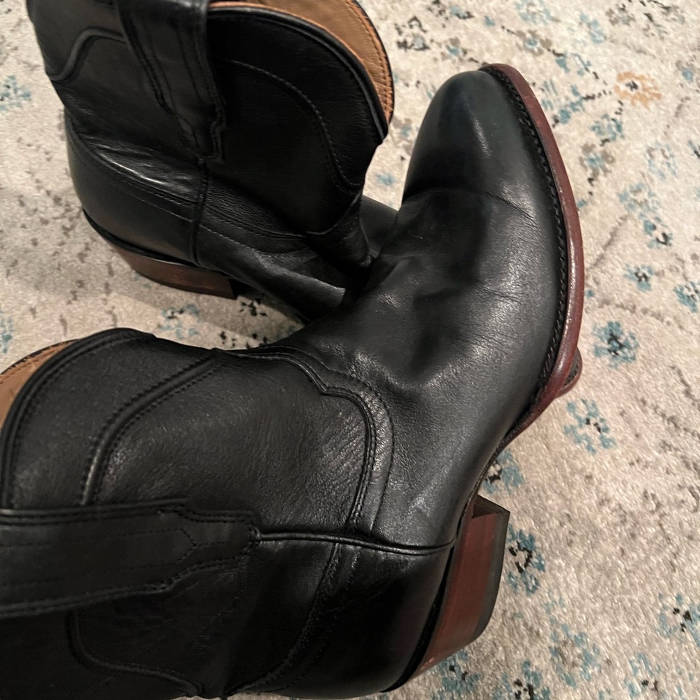 Tecovas Black Leather Women's Boots